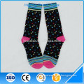 Newest design wave point pattern knitted socks women